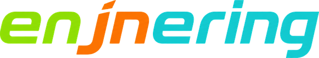 Logo enjinering platform hiburan online Indonesia